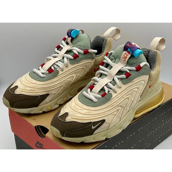 Travis Scott x Nike Air Max 270 React ENG Cactus Trails Sz 6 CT2864 200 #285